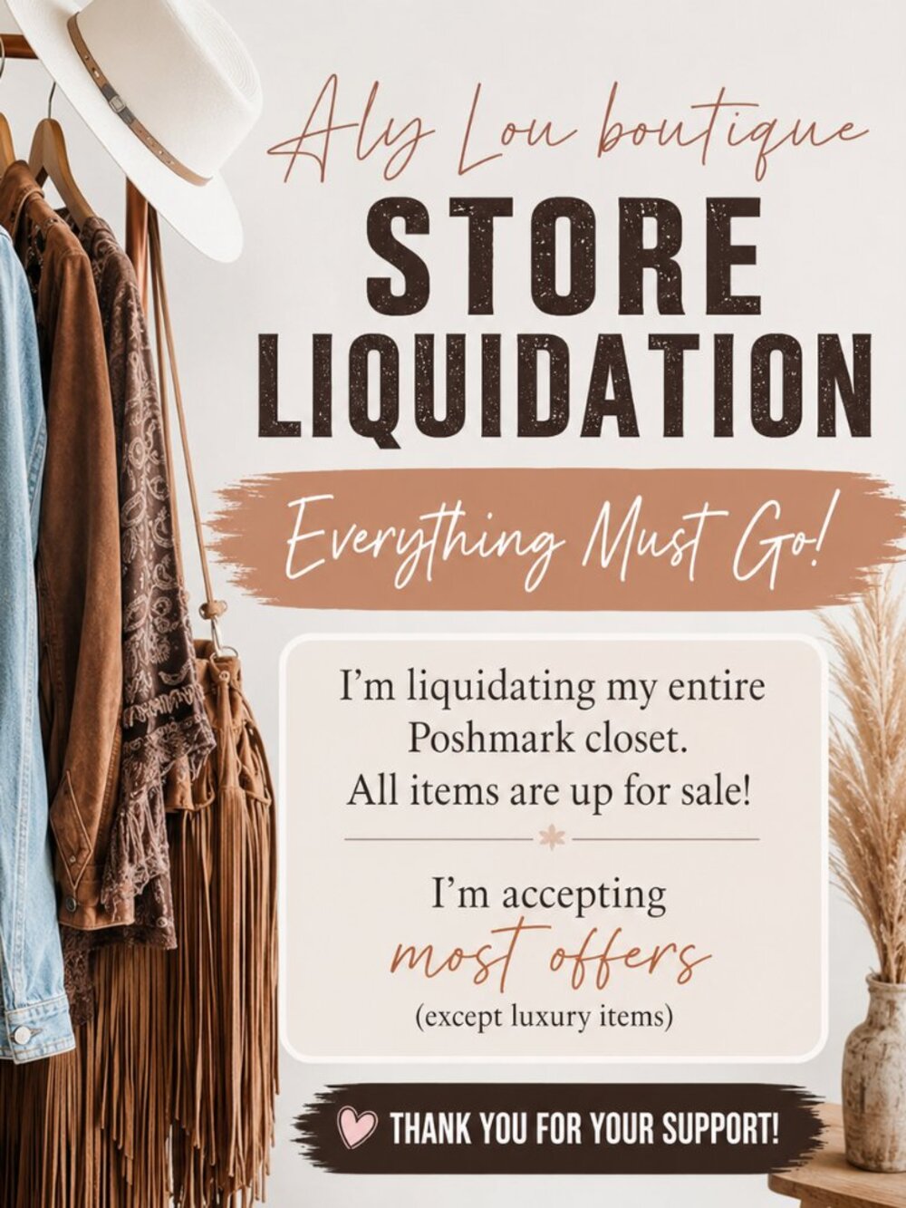 ✨ ALY LOU BOUTIQUE STORE LIQUIDATION! ✨